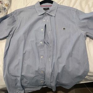 Obey Pinstripe Collard shirt